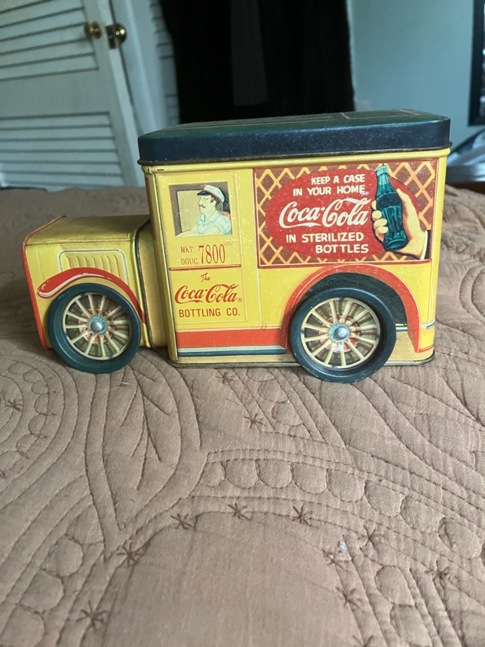 Vintage CocaCola Delivery Truck Collectible Tin
